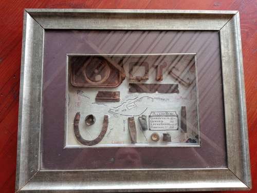 Boer War Paardeberg Relic Display