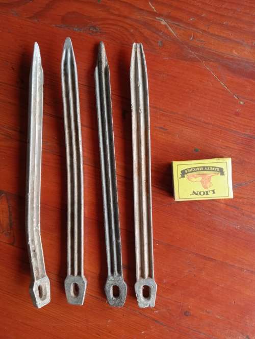 Four 0riginal German WW2 Zeltbahn tent pegs