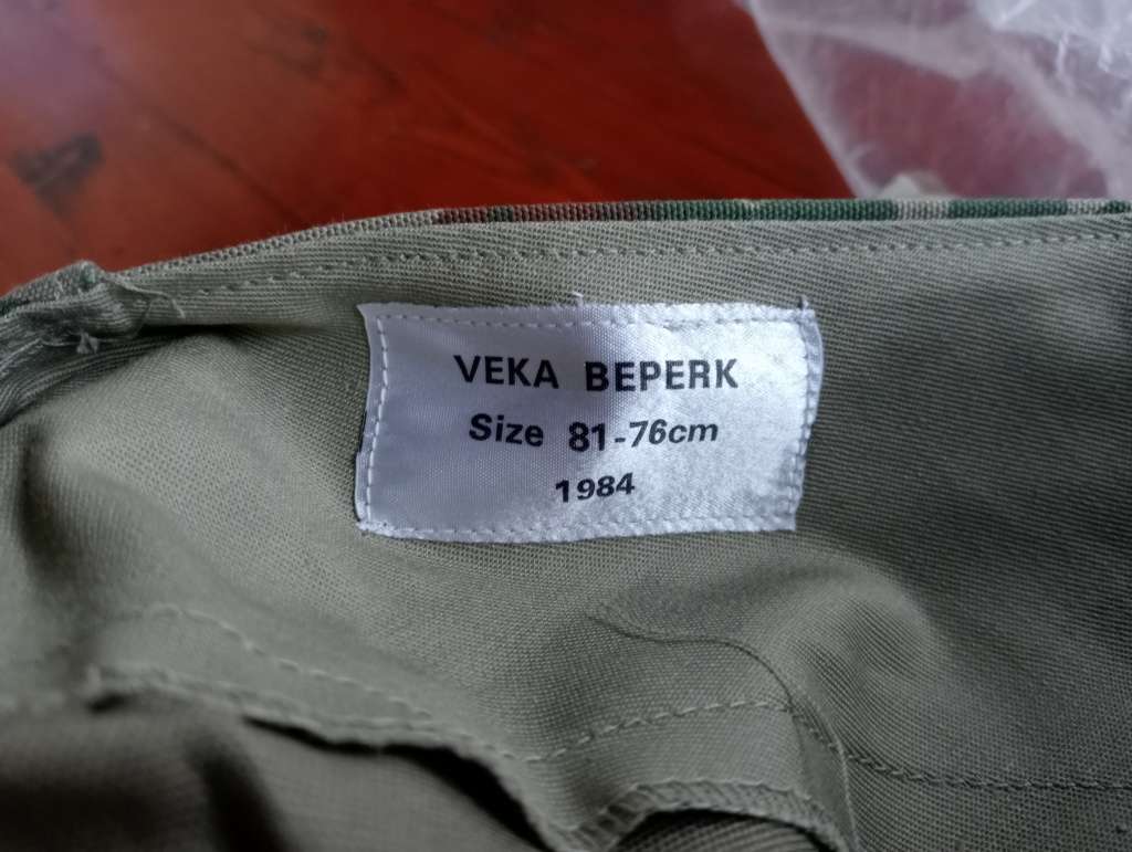 SAP camo trousers 1984