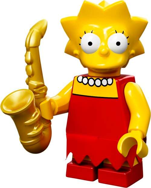 ~ New Lego Simpsons Series 1 Minifigures Lisa Simpson ~ Discontinued (71005)