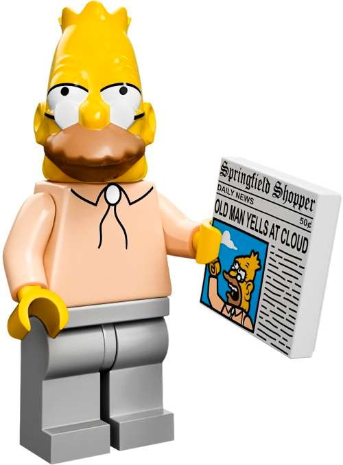 ~ New Lego Simpsons Series 1 Minifigures Grampa Simpson ~ Discontinued (71005)