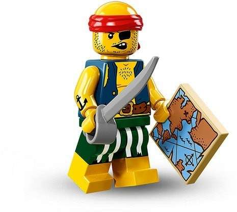 ~ New Lego Series 16 Minifigures Scallywag Pirate ~ Sealed (71013)