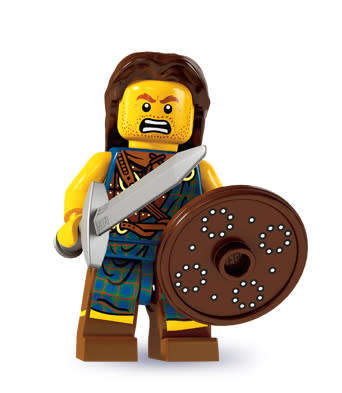 ~ New Lego Minifigures Series 6 Highland Battler ~ New in Sealed Packaging ~ Discontinued (8827)