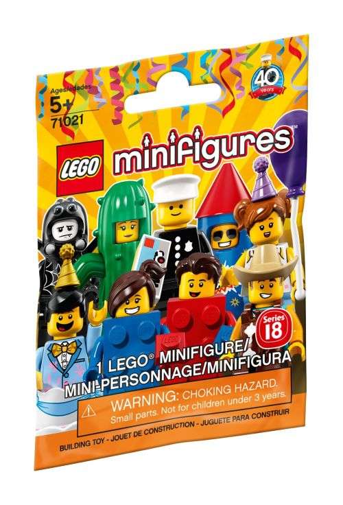~ New Lego Minifigures Series 18 Race Car Guy ~ New in Sealed Packaging ~ Discontinued (71021)