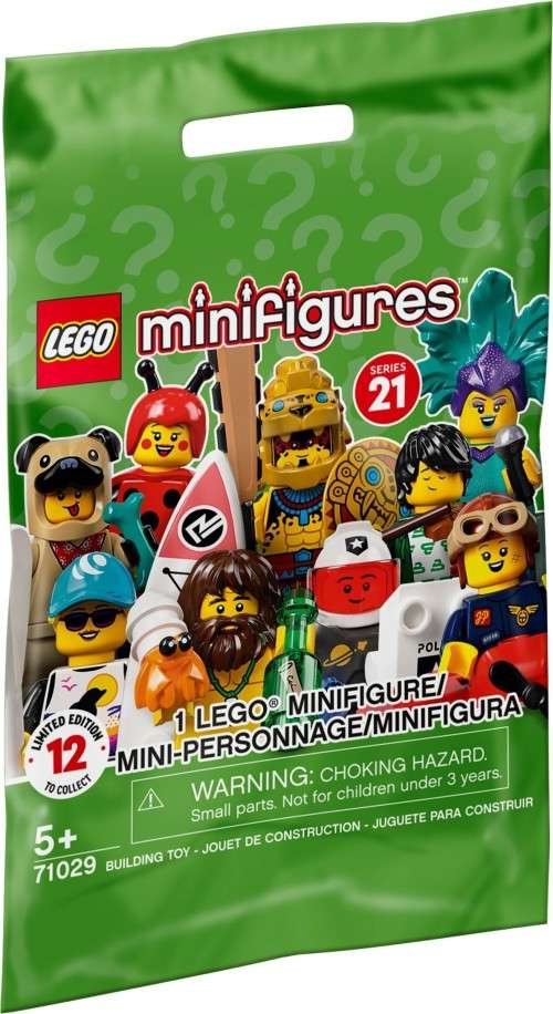 ~ New Lego Minifigures Series 21 Pug Costume Guy ~ New in Packaging ~ Discontinued (71029)