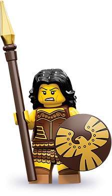 ~ New Lego Series 10 Minifigures Warrior Woman ~ Discontinued (71001)