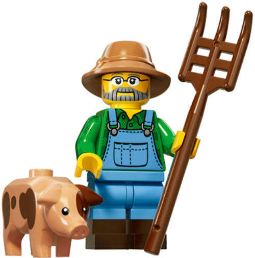 ~ New Lego Series 15 Minifigure Farmer ~ Sealed (71011)