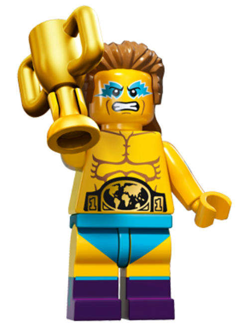~ New Lego Series 15 Minifigure Wrestling Champion ~ Sealed (71011)
