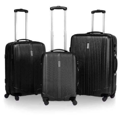 Hazlo 3 Piece ABS Trolley Luggage Bag Set. Retail: R 1600. Our Price: R 1100. PINK