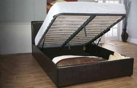 Ottoman Storage Bed. King or Queen Size. Brown or Black. R 2400