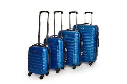 Hazlo 4 Piece ABS Trolley Luggage Bag Set. Retail: R 1799. Our Price: R 1200. BLUE. ONLY ONE.