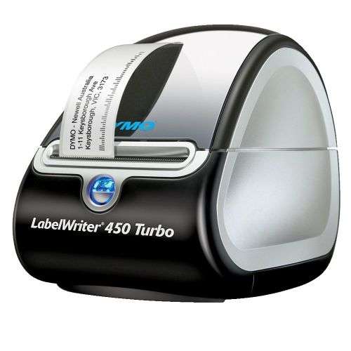 Print your own labels. Dymo 450 Turbo LabelWriter. Retail: R 1585. Our Price: R 1300. Hardly used