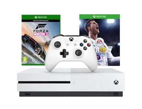 XBOX ONE S 500 GB Console +FIFA 18 OR FORZA HORIZON 7 OR XTRA CONTROLL -FREE SHIPPING!