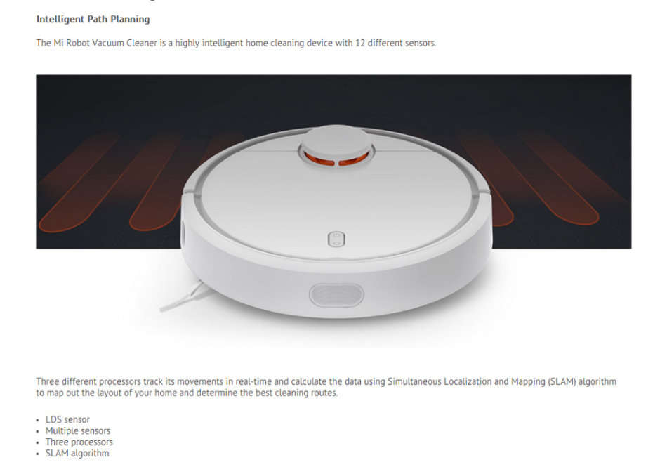 Xiaomi Mi Robot Vacuum Cleaner