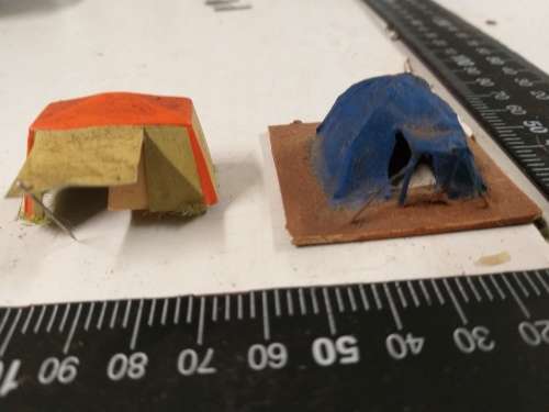 HO scale tents