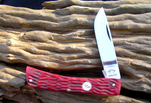 Ocooe River Cutlery Red Pick Bone Sodbuster Knife