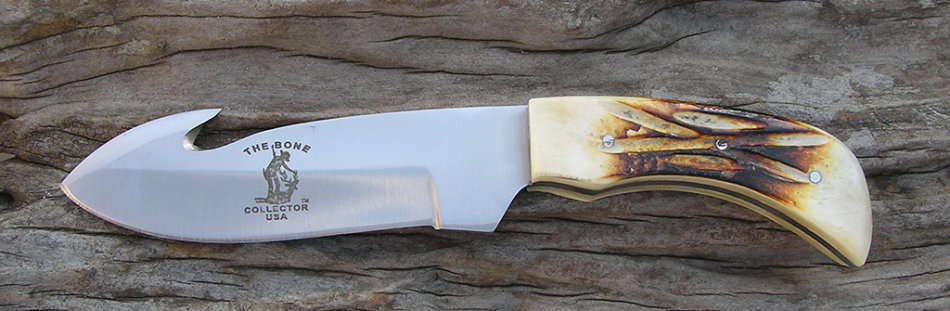 Bone Collector Full Tang Gut Hook Skinning Knife