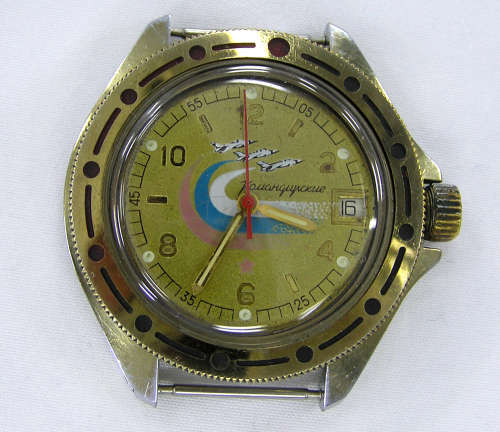 Rare - 1960`s Vostok Russian Military Komandirskie 17 Jewels Mechanical Watch