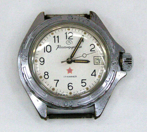 Rare - 1960`s Vostok Russian Military Komandirskie 17 Jewels Mechanical Watch