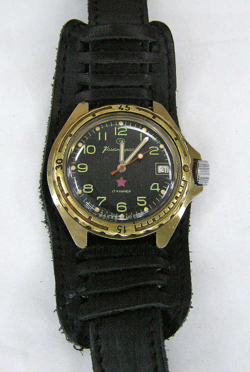 Rare - 1960`s Vostok Russian Military Komandirskie 17 Jewels Mechanical Watch