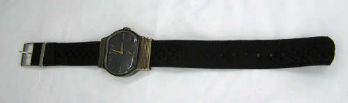 Rare - Russian Pobeda Black and Gold Tone Gent`s Watch