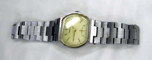 Rare - Russian Pobeda Silver and Gold Tone Gent`s Watch