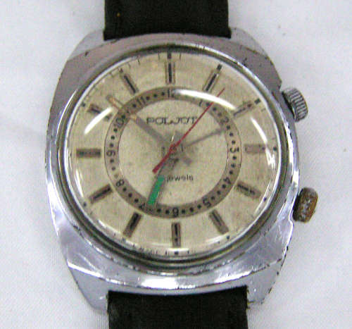 Very Rare - Russian Poljot Mechanical Gent`s Watch With Alarm
