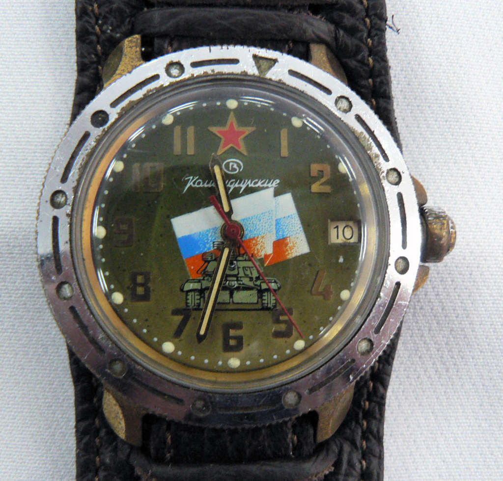 Rare - 1960`s Vostok Russian Military Komandirskie 17 Jewels Mechanical Watch