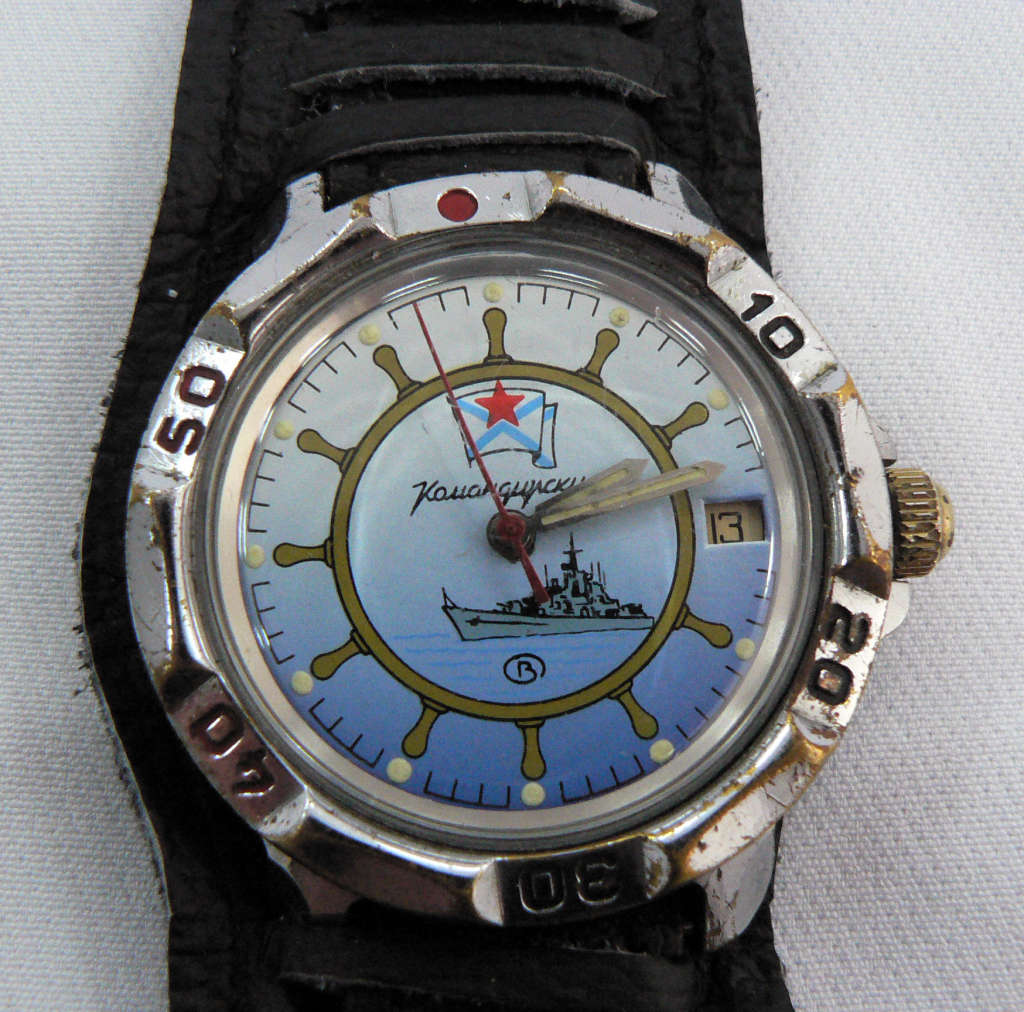 Rare - 1960`s Vostok Russian Military Komandirskie 17 Jewels Mechanical Watch