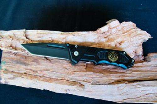 SWAT Super Black Blade Tanto Knife