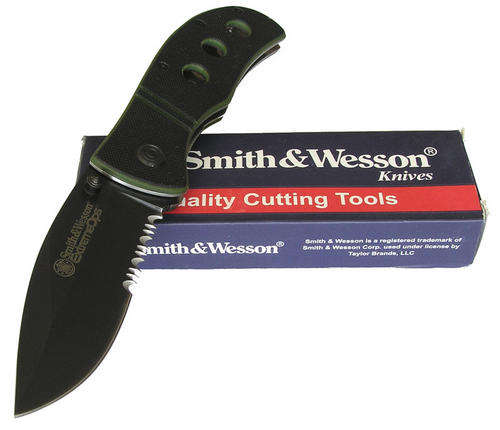 Smith & Wesson G10 Extreme Ops Serrated Linerlock Knife