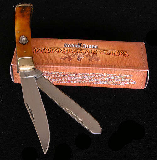 Rough Rider Tobacco Bone Trapper Knife