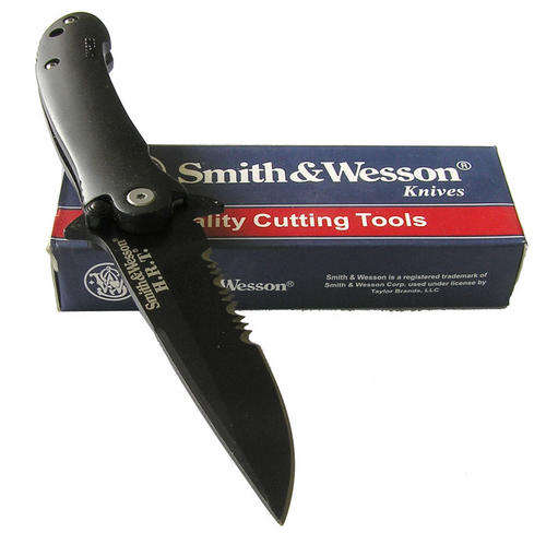 Smith & Wesson HRT Black Magnesium Linerlock Knife