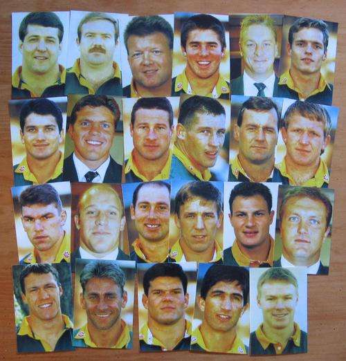 23 Gloss photos of the 1996 Springboks who toured Argentina, France and Wales