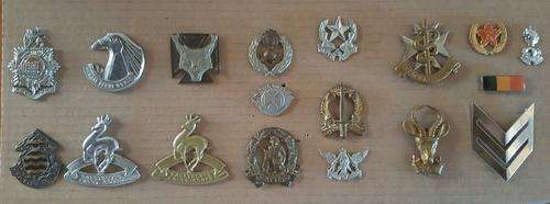 18 SADF badges sold together