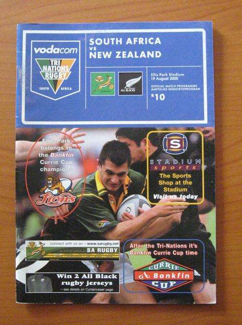 Official rugby programme - South Africa vs New Zealand - 2006 - Royal Bafokeng Stadium Rustenburg