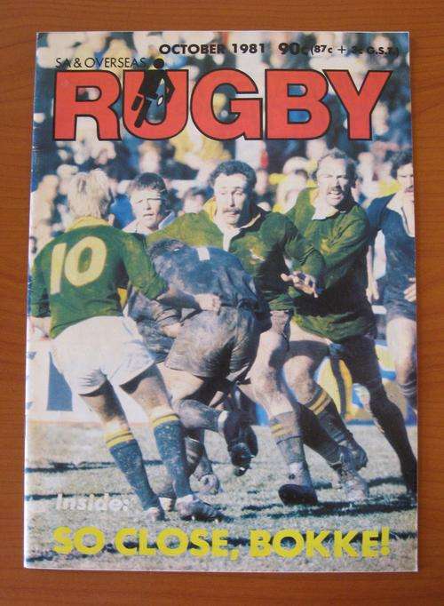 SA RUGBY MAGAZINE - OCTOBER 1981