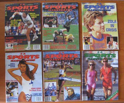 6 Issues of the 1986 SPORTS ILLUSTRATED magazine sold together