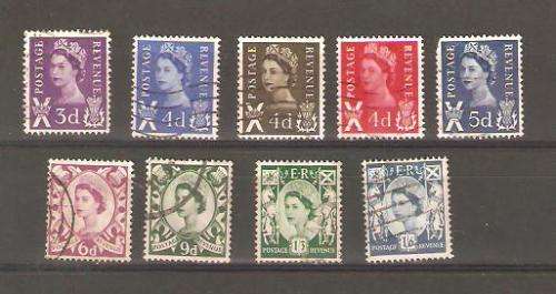 1958-69 Scotland Definitives Used and hinged