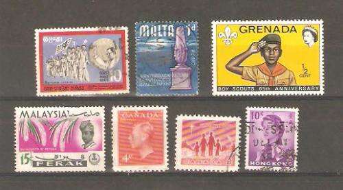 Malta Grenada Malaysia Canada Hong Kong Ceylon Used and hinged