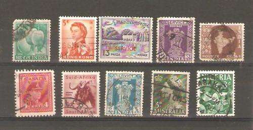 Australia Canada India Pakistan Used and hinged