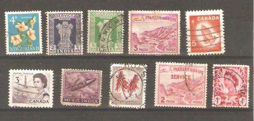 Canada Pakistan India New Zealand Used and hinged