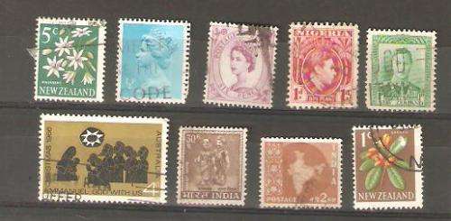 New Zealand India Used and hinged