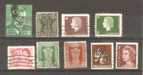 Ceylon Canada New Zealand Used and hinged