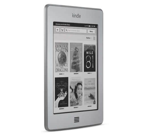 Kindle Touch, Wi-Fi, 6" E-Ink Display + Official Amazon Leather Cover (Latest 4th Gen, Brand New)