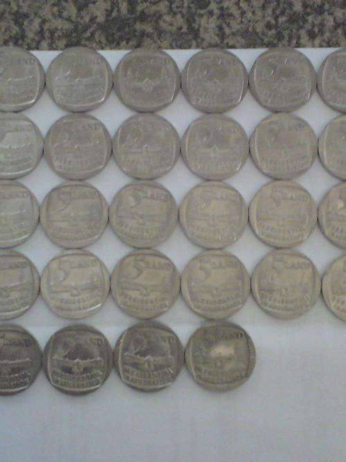 1994 Inauguration R5 coins X 15 ready for grading