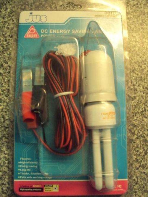 12v Energy Saving lamp with Battry clamps