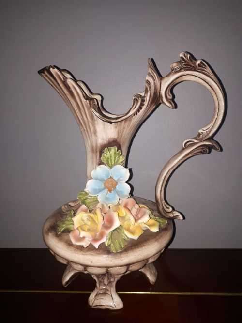 Decorative Vase in Capodimonte Style by Bassano