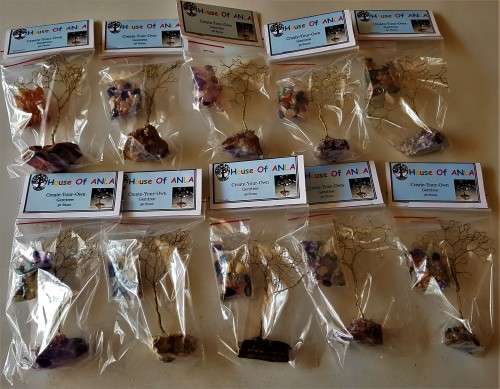 Make Your Own Gem Tree Kit - 36 stone - including tree sculpture and gemstones