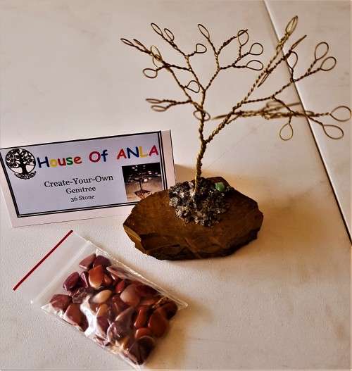 Make Your Own Gem Tree Kit - 36 stone - including tree sculpture and gemstones